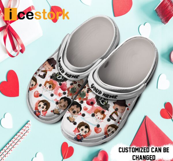Personalized Horror Valentine’s Day Crocs