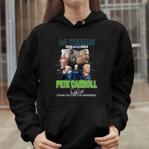 Pete Carroll Seahawks 14 Years 2010 2024 Thank You For The Memories Shirt