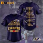 Ravens AFC North Division Champions Baseball Jersey