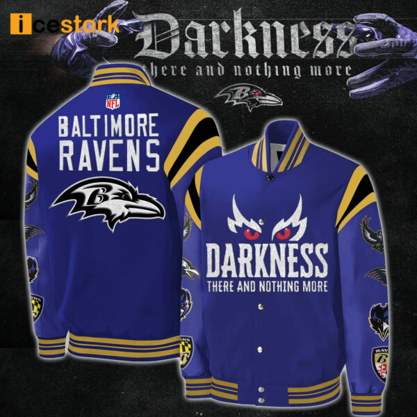 Ravens Darkness There And Nothing More Baseball Jacket