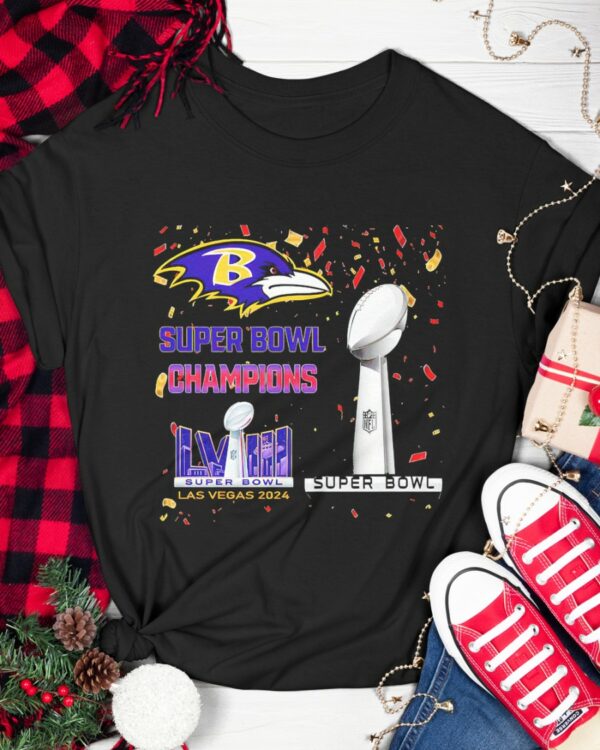 Ravens Super Bowl Champions LVIII Las Vegas 2024 Shirt