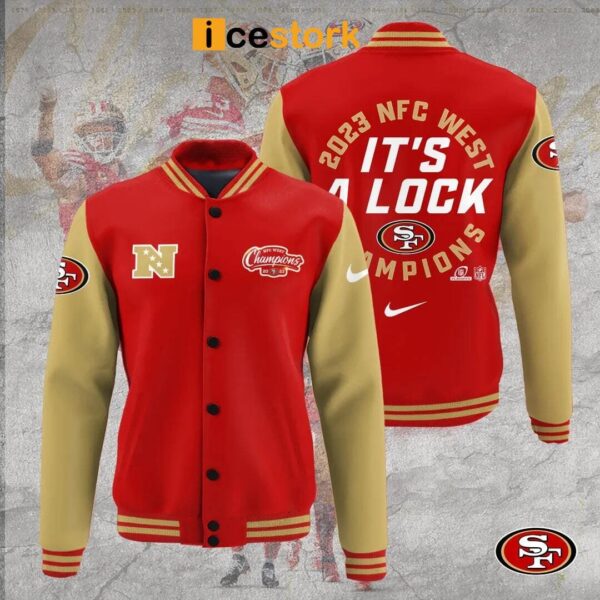 SF 49ers It’s A Lock 2023 NFC West Champions Baseball Jacket