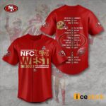 SF 49ers NFC West Champions Baseball Jersey