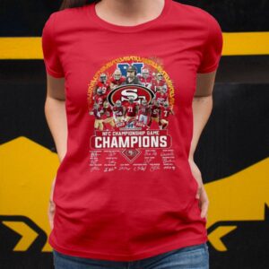 San Francisco 49ers 2023 2024 NFC Championship Game Champions T Shirt23