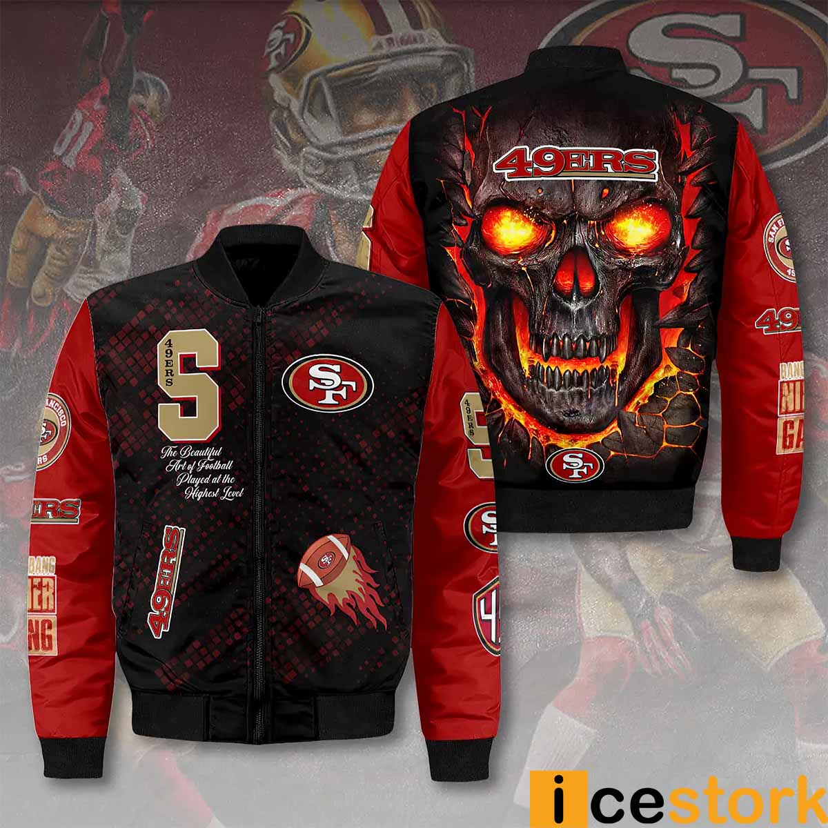 San Francisco 49ers Skull Jacket - Icestork