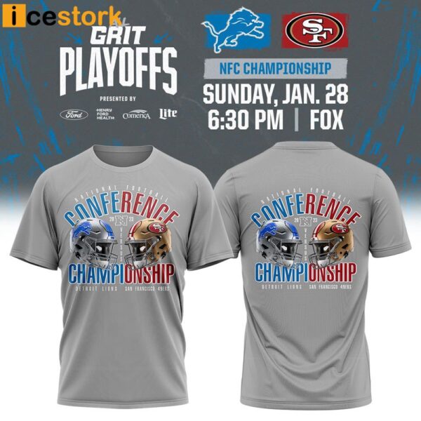 San Francisco 49ers vs Detroit Lions 2023 NFC Championship Matchup Shirt