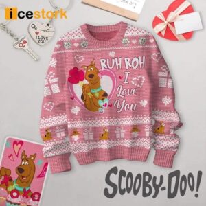 Scooby Doo Ruh Roh I Love You Ugly Sweater