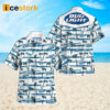 Sea Palm Trees Bud Light Hawaiian Shirt And Short