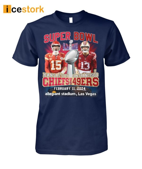 Super Bowl Lviii Chiefs Vs 49ers Shirt