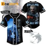 The Witcher Geralt Of Rivia The White Wolf Custom Name Baseball Jersey