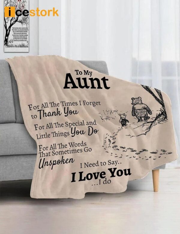 To My Aunt For All The Times I Forget To Thank You Blanket