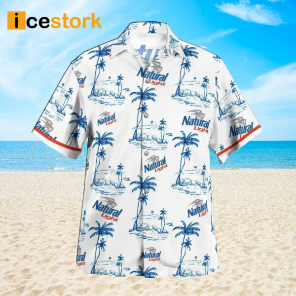 Tropical Natural Light Button Hawaiian Shirt And Short