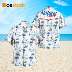 Tropical Natural Light Button Hawaiian Shirt And Short