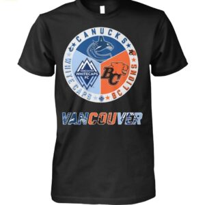 Vancouver Canucks White Caps Bc Lions Shirt