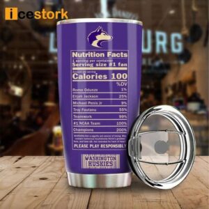 Washington Go Huskies Custom Name Tumbler