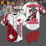 Wisconsin Jump Around Baseball Jersey