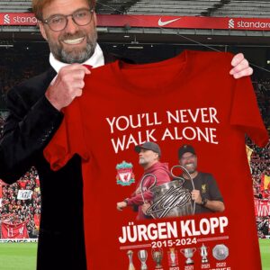 You'll Never Walk Alone Jurgen Klopp Thank You For The Memories Shirt