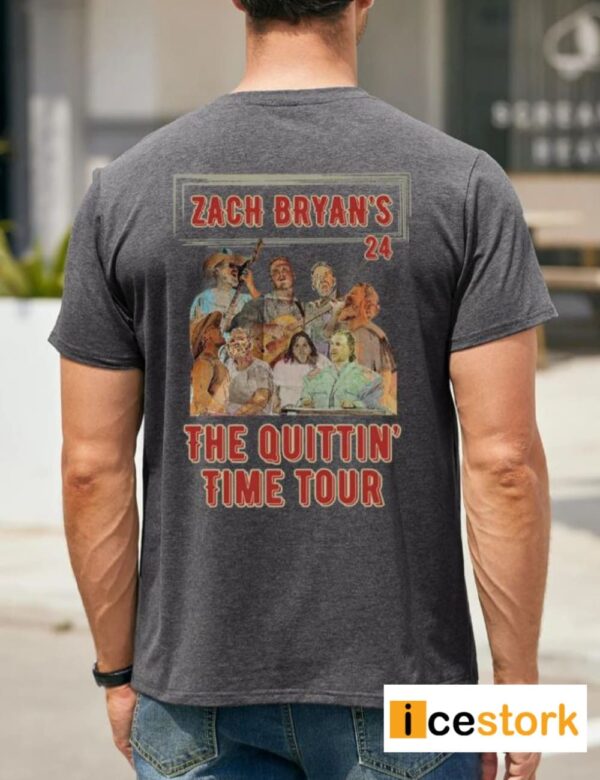 Zach Bryan’s The Quittin’ Time Tour 2024 Shirt
