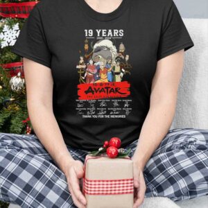 19 Years 2005 2024 Avatar The Last Airbender Thank You For The Memories Shirt