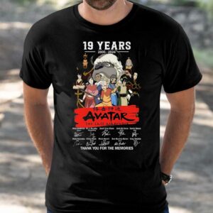 19 Years 2005 2024 Avatar The Last Airbender Thank You For The Memories Shirt