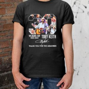 30 Years Of 1993 2023 Toby Keith Thank You For The Memories Shirt