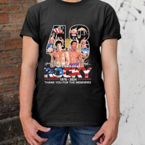 48 Years Of Rocky 1976 – 2024 Thank You For The Memories Shirt