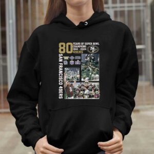 49ers 80 Years Of Super Bowl Champions 1944 2024 Shirt