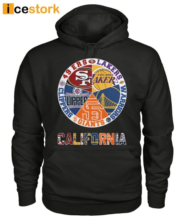 49ers Lakers Warriors Giants Clippers California Shirt
