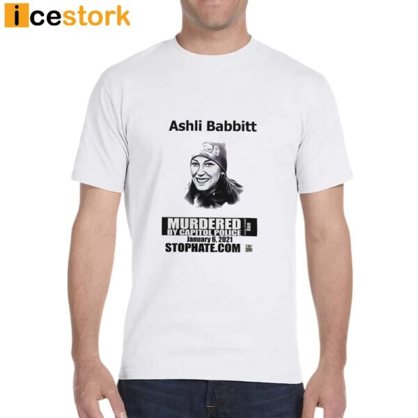 Ashli Babbitt’s Mother Wear Ashli Babbitt Murdered By Capitol Police Shirt