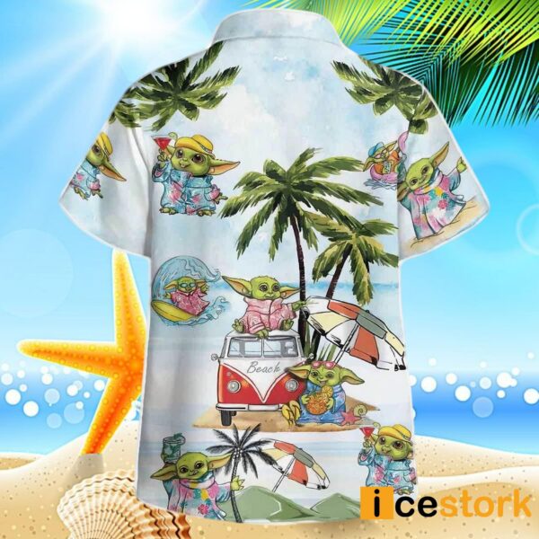 Baby Yoda Vacation Summer Time Hawaiian Shirt