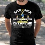 Back To Back Division I Football 2022 2023 National Champions South Dakota State Jackrabbits Shirt