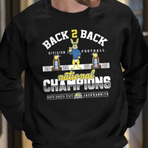 Back To Back Division I Football 2022 2023 National Champions South Dakota State Jackrabbits Shirt 7 13