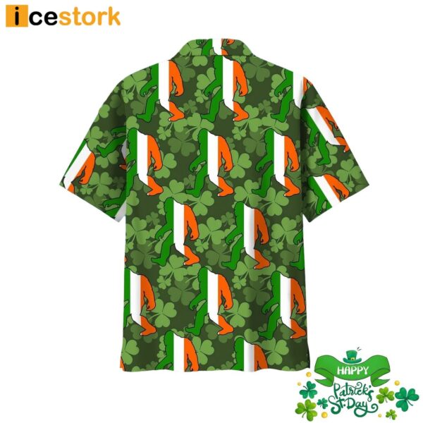 Bigfoot Green Irish St Patrick Day Hawaiian Shirt