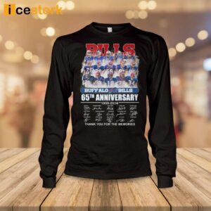 Bills 65th Anniversary Thank You For The Memories Shirt