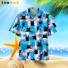 Black Cat Blue Hawaiian Shirt