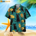 Black Cat Food Hawaiian Shirt