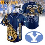 Brigham Young Cougars Rise And Roar Byu Custom Baseball Jersey