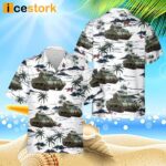 British Army Sherman Vc Firefly Tank Hawaiian Shirt