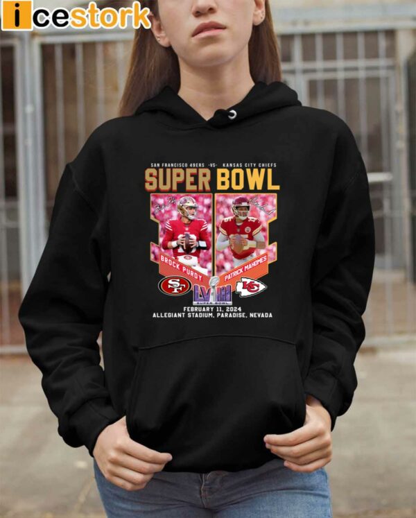 Brock Purdy 49ers Vs Patrick Mahomes Chiefs Super Bowl Shirt