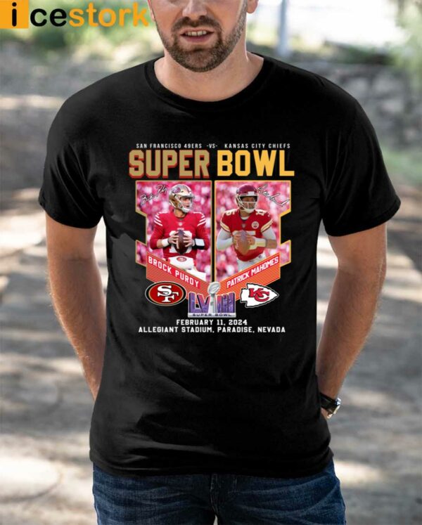 Brock Purdy 49ers Vs Patrick Mahomes Chiefs Super Bowl Shirt