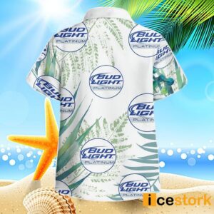 Bud Light Platinum Beer Hawaiian Shirt