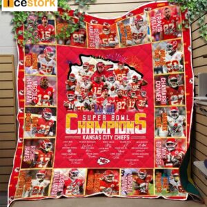 Chiefs Super Bowl Champions Blanket