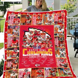 Chiefs Super Bowl Champions Blanket