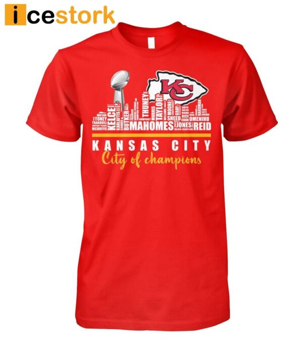 Chiefs Super Bowl Lviii City Of Champions Shirt