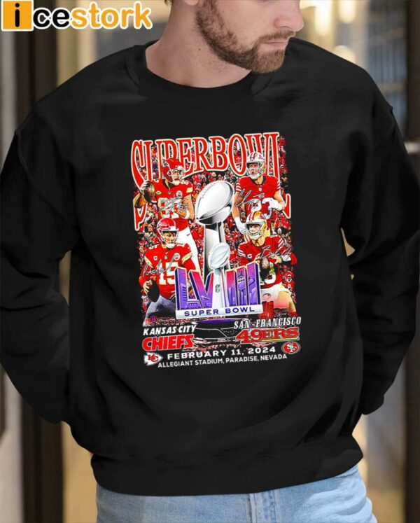 Chiefs Super Bowl LVIII Signatures Shirt