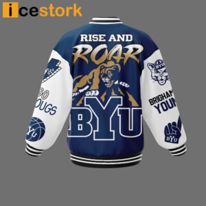 Cougars Rise And Roar Byu Baseball Jacket