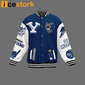 Cougars Rise And Roar Byu Baseball Jacket