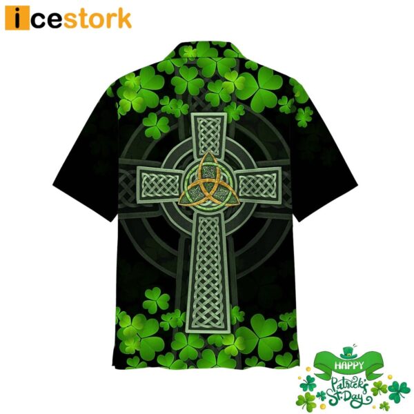Cross Green Irish St Patrick Day Hawaiian Shirt