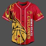 Cyclone Nation Iowa State Cyclones Custom Baseball Jersey