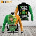 Dabbing Leprechaun Saint Patrick Day Baseball Jacket